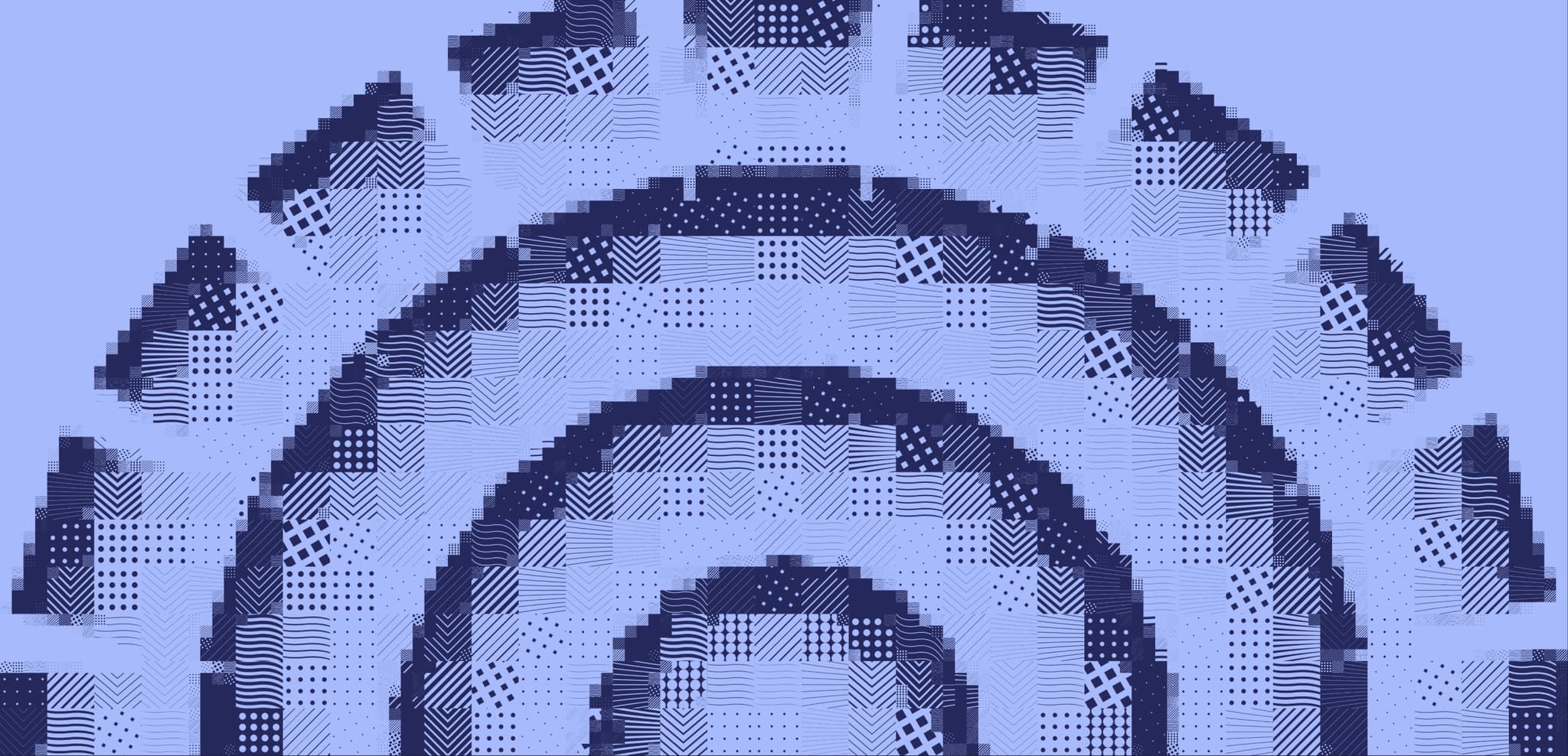 Abstract spiral pattern in shades of blue, ideal for themes related to vision, creativity, or digital design.